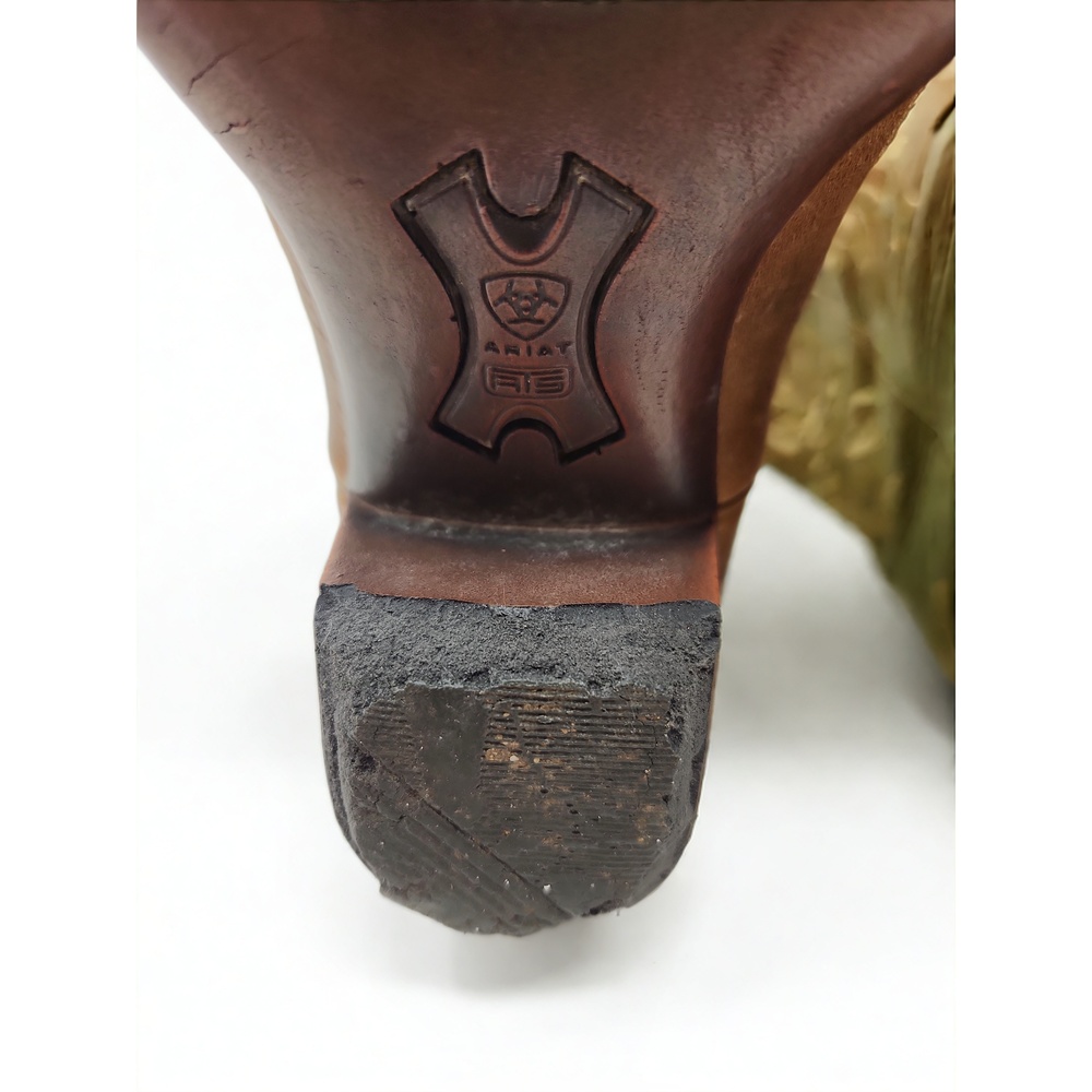 Ariat Unbridled Roxanne Western Cowboy Boots Womens 7B Leather Broad Square Toe - Picture 9 of 10